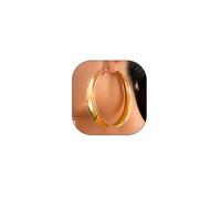 Gold Chunky Extra Large Hoop Earrings for Women,Simple Exaggerated Big Thick Hoop Earrings for Party,Minimalist Polished Statement Ear Jewelry Gift, L, Metal, No Gemstone