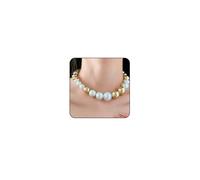 Gold Chunky Necklace Big Pearl Choker Necklaces for Women Silver Chunky Necklace Pearl Statemen Necklace Chunky Necklace Bride Wedding Jewelry, Zinc, No Gemstone