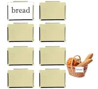 Gold Clip Label Holders Basket Labels for Home Kitchen Storage Basket Bins 2.5 x 3.5 Inch - 8Pack Metal Hanging Bin Clip Labels Chalkboard Label Holders with 40 Pcs Pantry Labels