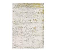 Gold/cloud Rug, 20mm Thickness Abstract Floral Rug, Handmade Traditional Rug For Bedroom, & Dining Room-80Cm X 150Cm