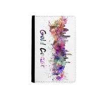 Gold Coast Ghana Africa City Watercolor Passport Holder Travel Wallet Cover Case Card Purse