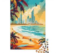 Gold Coast Paradise 1000 Piece Jigsaw Puzzle, 52x38cm/1000pcs, for Adults, Screen-Free Leisure, Focused Puzzle Time And Time at Home