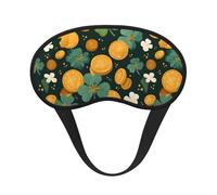 Gold Coins Clover Printed Sleep Black Edge Eye Mask, with Good Shading Effect, is an Ideal Choice for Travel, Meditation, Etc
