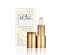 GOLD COLLAGEN Lip Volumiser - Anti-Ageing Lip Balm with Castor Oil, Coconut Oil, Vitamin E & Marine Collagen - Super Moisturising Lip Plumper with Beeswax for Healthier & Plumper Lips - Pearl Effect