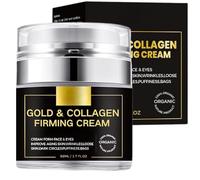 Gold & Collagen Firming Cream - Skin Tightening Face Cream with Hyaluronic Acid - Anti-Aging Face Cream For Face & Body - Day & Night Moisturizer, Anti-Wrinkle & Deep Hydration, Firm Sagging skin