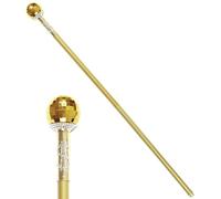 Gold Collapsible Pimp Cane 70's Fancy Dress