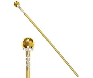 Gold Collapsible Pimp Cane 70's Fancy Dress