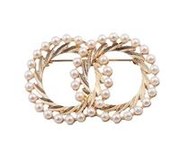 Gold Color Pearl Brooches For Home