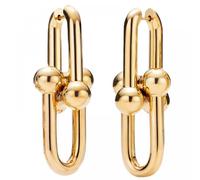 （Gold-color-Style 2)Elegant Horseshoe Earrings Jewelry Versatile Horseshoe Shape Earrings Ear Accessory Enhances Your Fashion Statement