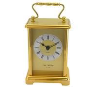 WILLIAM WIDDOP Golden Aluminium Carriage Clock