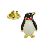 Gold & Coloured Penguin Lapel Pin Badge