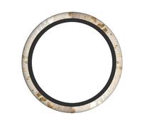 Gold Cowhide Print Metallic Steering Wheel Universal Fit for Cars, Trucks, Suvs, Atvs | All-Season Comfort & Eco-Friendly Material