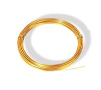Gold Craft Wire for Jewellery Making - 10 m 0.6 mm Soft Aluminum Wire Roll - Bendable Wire for Sculpting, Wrapping, Beading - DIY Craft Wire for Art Projects & Decorations