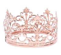 Gold Crown Cake Topper Wedding Birthday Cake Decoration Gold Tiara Crown Hair Ornaments for King Queen and Princess Party