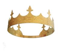 Gold Crown for Men, Kings Crown Adult King Costume Vintage