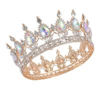 Gold Crown for Women, Goddess Crown Beautiful Birthday for Women Shiny Durable Suitable for Ladies and Girls Birthday Party Gift Giving and Commemorative Gifts