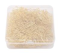 Gold Crown Shaped Paper Clips with Box, 100Pcs Iron Decorative Clips for Books and Notebooks - Rust, Versatile Office and School Use