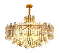 gold crystal chandelier lighting modern crystal chandelier foyer hall entry way chandeliers light fixture for high ceiling sloped pendant hanging french empire style 50cm round large