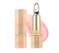 Gold Crystal Color Changing Lipstick, Transferproof & Long Lasting 24H Lip Gloss for Women, Clear Mood Lip Stain Makeup with Deep Nourishment (01#Blue Elf Petals)