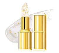 Gold Crystal Colour Changing Lipstick | Long-Lasting Moisture Lip Balm, Non-Staining, Anti-Chap Formula with Hyaluronic Acid & Vitamin E | Prevents Dryness, Cracks | Vegan & Cruelty-Free (1PC)
