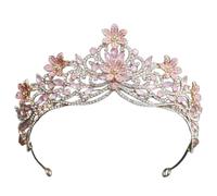 Gold Crystal Tiara Crown For Women Classic Rhinestone Princess Queen Headpiece Bridal Wedding Prom Birthday Party Accessories