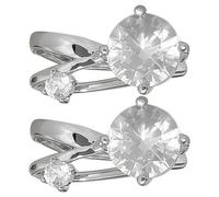 Gold Cuff Earrings for Women, Non-Pierced Ear Bone Clips with Sparkling Zircon, Lightweight Gold Finish, Refined Look for Daily Wear, Ideal for Sensitive Ears and Many Occasions