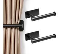 Gold Curtain Tie Backs, Curtain Holders for Drapes, Self Adhesive Curtain Tie Backs Black, 2 Pack Decorative Curtain Holdbacks for Living Room, Bedroom, Gold Tie Backs for Curtains