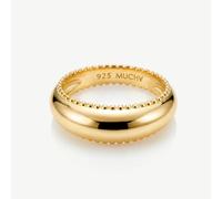 Gold Curved Dome Ring - Sphere - Gold - UK K | US 5 | EU 49