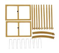 Gold Curved Top Wedding Arch Stand | 2 Sizes 6.7ft & 8ft for Stable Ceremony Decor | Non - Rusting Iron Arch Backdrop for Weddings/Birthday/Anniversary | Easy Assembly &