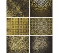 Gold Damask Rice Paper, 20 x 26,6cm (6pc) - 6 Designs for Scrapbooking Cards Crafts, Decoupage by CRAFT KREATIVELY
