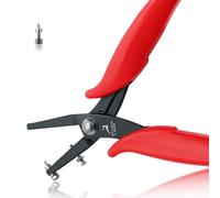 GOLD DEER 1.5mm Metal Hole Punch Pliers with One Replacement Pins Round Hole Punching Pliers Precision Fine Pliers Metal Hole Punch Tool For Soft Metals Sheet Jewelry Making Tool for Handcraft Work