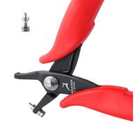 GOLD DEER 1.8mm Short-Jaw Metal Jewelry Making Pliers with One Replacement Pin - Round Hole Punchers