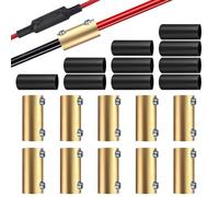 GOLD DEER 10pcs 6 AWG Gauge Wire Connector Nut Kit 80A Quick Wiring Connection Terminal Splicing Quick Wiring Connection Terminal Circuit Connector Wire Connector with Screws and Heat Shrink Tube