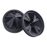 GOLD DEER 2 Pack Garbage Disposal Splash Guards 3 3/8" Sink Baffle Replacement Removable Quiet Collar Drain Plugs Garbage Disposer Accessories for InSinkErator Evolution Series,Black