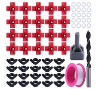 GOLD DEER 20 Pack Horizontal Chicken Nipples Waterer Automatic Chicken Water Feeder