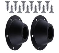 GOLD DEER 2Pack RV Table Base Mount Standard Size Aluminum RV Table Base Mount Camper Table Leg Base Mount Bracket Flush Table and Floor Mounting Base with 6 Mounting Holes includes Mounting Screws