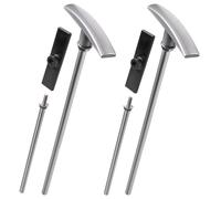 GOLD DEER 2Pcs RV Waste Valve Extension Tube Kit, Universal Fit 9-Inch Dump Valve Handle Replacement with Pull Rod, Compatible with Valterra & Camco Black Tank Systems