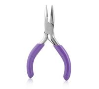 GOLD DEER 3 Inches Mini Long Nose Pliers with Cutter Chain Nose Pliers Mini Precision Long Nose Pocket Plier Jewelry Pliers for DIY Jewelry Wire Bending Straightening Ring Fixing Cutting Soft Wires