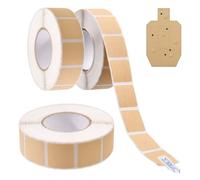 GOLD DEER 3000Pcs Square Target Pasters 0.87 Inch, Self-Adhesive Shooting Target Stickers for Cardboard Targets Repair, Weather-Resistant Paper Patches for Pistol Rifle Airgun Archery Practice, 3Rolls