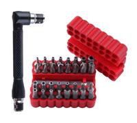 GOLD DEER 33PCS Security Torx Bit Set with Magnetic Extension Bit Holder and L Spanner Tamper Resistant Star Bits Tamper Proof Allen Wrench Set Security Screwdriver Set