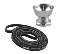 GOLD DEER 341241 Dryer Drum Belt & 8066184 Dryer Motor Pulley Compatible with Whirl-pool Kenmore Maytag KitchenAid Roper Dryers Replace WP8066184 W10402909 W10290531 W10290525 W10299847 AP6011686