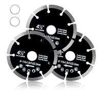 GOLD DEER 3PCS 4-1/2 Inch Cut Off Wheel Diamond Cutting Wheel Cutting Disc for Angle Grinder Cutting Wheel Assortment Rotary Tool Cutting Disc Accessories Cutting Blade