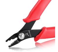 GOLD DEER 5 Inches Bead Crimping Pliers Mini Crimping Tool Bead Crimper Pliers with Straight Head Jewelry Crimper Plier Micro Tube Beads Crimper for 2mm&3mm Beads Jewelry Making DIY Crafts Making