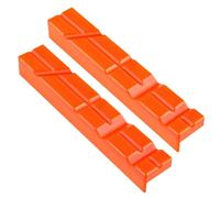 GOLD DEER 6" Soft Jaws for Bench Vise 2 Pcs Vise Jaw Pads Strongly Multi-Groove and Textured Inserts for Clamping Woodworking Metal Plastics