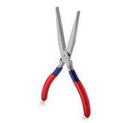 GOLD DEER 7 Inch Long Flat Nose Pliers, Smooth Jaw, Extra Long Nose, Jewelry Making, Wire Bending, Wrapping, Straightening, Dip Plastic Handle