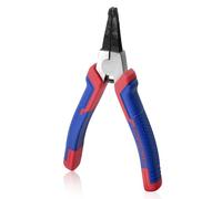 GOLD DEER 7Inch Straight Jaw External Circlip Pliers Heavy Duty Carbon Steel Snap Ring Pliers with Ergonomic Red & Blue Non-Slip Grips for Auto Transmission, CV Axle, Bearings & Gear Repair