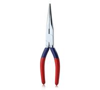 GOLD DEER 8 Inch Long Needle-Nose Pliers with Serrated Jaw Chain Nose Pliers Side Cutters Mini Jewelry Pliers Mini Long Nose Pliers for Jewelry Making Bending Wire Cutting Soft Wires