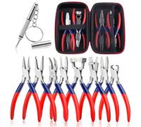 GOLD DEER 8Pcs Eyeglass Repair Kit with Screwdriver and Storage Box Optical Eyeglass Pliers Set Eye Glasses Adjusting Pliers