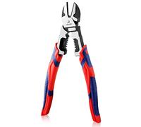 GOLD DEER 9 Inches Diagonal Side Cutting Pliers Wire Stripper Multi Use High Leverage Wire Stripper Crimper Cutter Industrial Side Cutting Pliers Heavy Duty Professional Tool