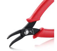 GOLD DEER Bent Nose Pliers Bent Chain Nose Pliers Bent Long Nose Pliers Mini Curved Nose Pliers Precision Pliers Jewelry Making Tool Functional Micro Professional Tool for Gripping Bending Wires